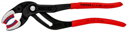 Siphon and Connector Pliers with non-slip plastic coating black atramentized 250 mm 