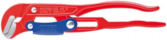Pipe Wrench S-Type with fast adjustment red powder-coated 330 mm 