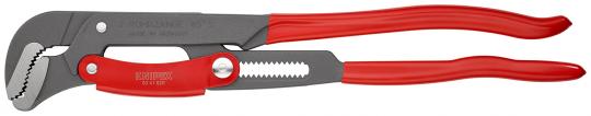 Pipe Wrench S-Type with fast adjustment plastic coated grey powder-coated 560 mm 