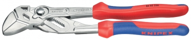 Zangenschlüssel Zange und Schraubenschlüssel in einem Werkzeug mit Mehrkomponenten-Hüllen verchromt 250 mm 
