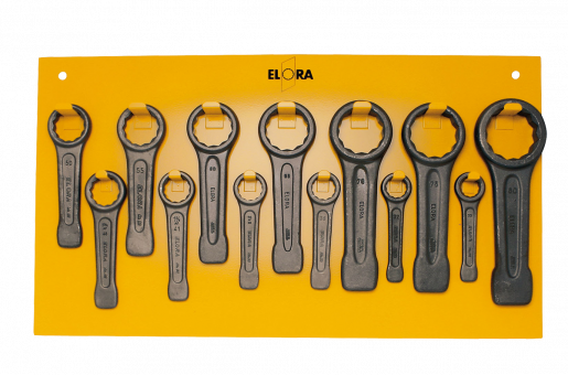 Ring Slogging Spanner-Set, 13-teilig 30-80 mm ELORA-86S-13 