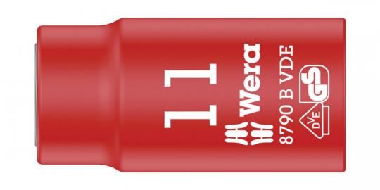 8790 B VDE Zyklop 3/8" socket, insulated, 17 x 46 mm 