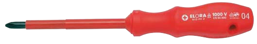 VDE-Screwdriver, cross slot, ELORA-910-PH 4 