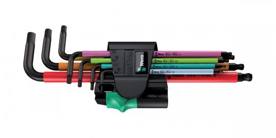 950/7 Hex-Plus Multicolour Magnet 1 Winkelschlüsselsatz, metrisch, BlackLaser, 7-teilig 