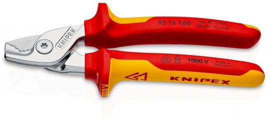 StepCut aislados con fundas multicomponentes, según norma VDE cromado 160 mm 