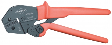 Crimping Pliers also for two-hand operation with non-slip plastic grips burnished 250 mm 