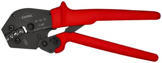 Crimping Pliers also for two-hand operation with non-slip plastic grips burnished 250 mm 