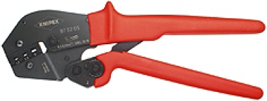 Crimping Pliers also for two-hand operation with non-slip plastic grips burnished 250 mm 