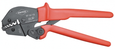 Crimping Pliers also for two-hand operation with non-slip plastic grips burnished 250 mm 