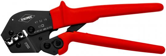 Crimping Pliers also for two-hand operation with non-slip plastic coating burnished 250 mm 