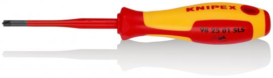 (Slim) PlusMinus screwdriver Pozidriv® insulating multi-component handle, VDE-tested burnished 