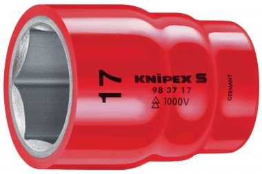 Vaso hexagonal para tornillos de cabeza hexagonal con cuadradillo 3/8" 42 mm KNIPEX983710