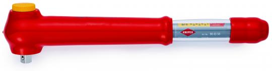 VDE Torque Wrench with driving square, reversible, 1/2" (12.5 mm), 5 - 50 Nm, 385 mm 