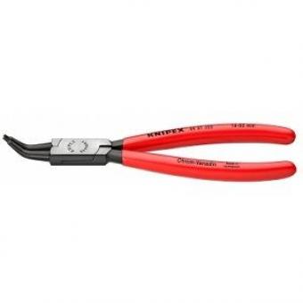 Circlip Pliers for internal circlips in bore holes 45° bent plastic coated black atramentized 