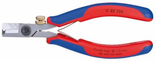 Electronics Wire Stripping Shears with multi-component grips 140 mm 