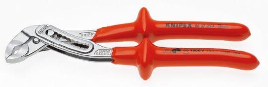 Alligator® Water Pump Pliers with dipped insulation, VDE-tested chrome plated 