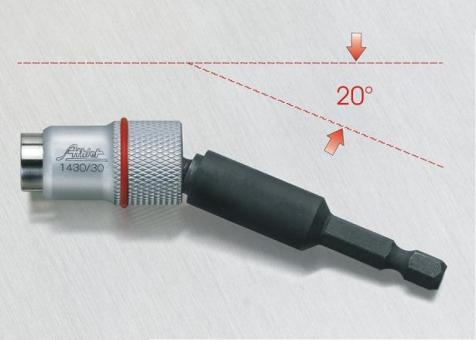 Soporte magntico de cabeza de bola, 1/4" x 88 mm 