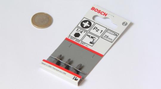 BOSCH Pozidriv-Bit PZ1x25 