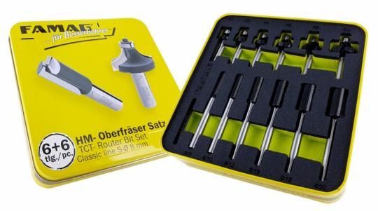 Carbide-tipped cutter set for professional use 