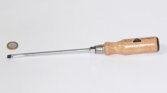 Schlitz-Schraubendreher mit Holzgriff SC10x175 