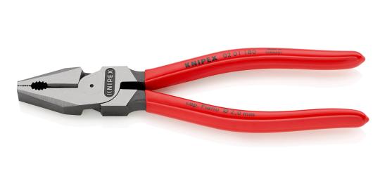 High Leverage Combination Pliers plastic coated black atramentized 225 mm 
