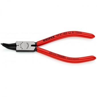 Circlip Pliers for internal circlips in bore holes 45° bent plastic coated black atramentized 140 mm 