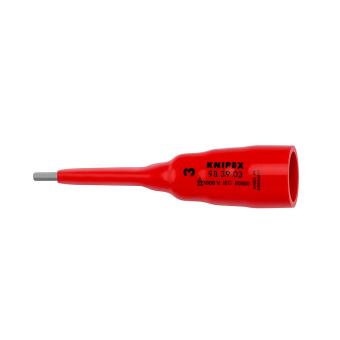 Socket wrench insert for hexagon socket screws with 3/8" square drive 