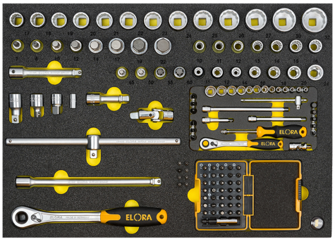 Module-Socket Set 1/4" and 1/2", ELORA-OMS-46 