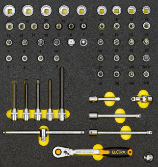 Socket Set 3/8", ELORA-OMS-49 