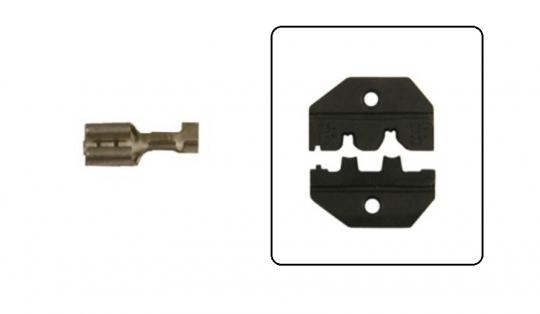 Juego de moldes de engaste  para la herramienta de engaste TF PLUS para enchufes planos de 6,3 y 4,8 mm/OB2,5P 