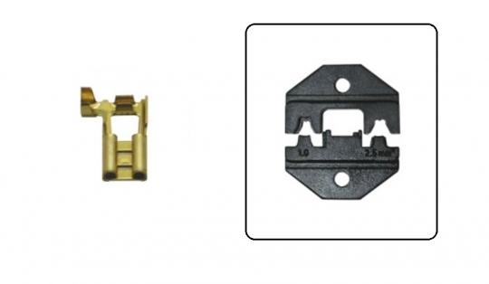 Crimpeinsatz für crimptool TF PLUS - Fahnen-Flachstecker 6,3mm/OB2,5P FLAG 