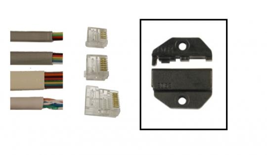 Juego de moldes de engarce  para la herramienta de engarce TF PLUS - para conectores WE no apantallados WE6-ST 