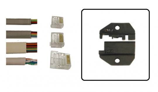 Matriz de engaste  para la herramienta de engaste TF PLUS - para los enchufes sin blindaje WE8-A 