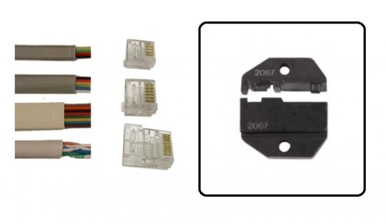 Juego de moldes de engarce  para la herramienta de engarce TF PLUS - para conectores WE no apantallados WE6-DEC 