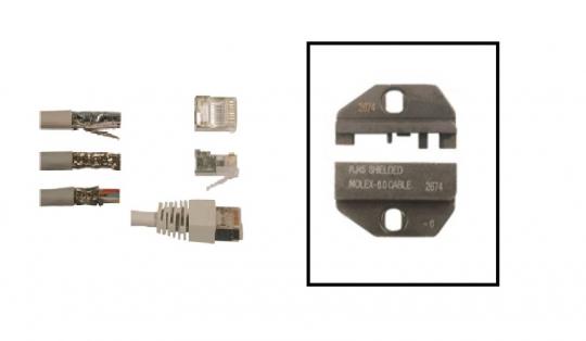 Crimpeinsatz für crimptool TF PLUS - geschirmte WE-Stecker WES8-M6/A 