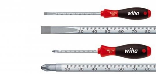 SoftFinish Schlitz+Phillips Schraubendrehersatz mit Skala, 2-tlg. 