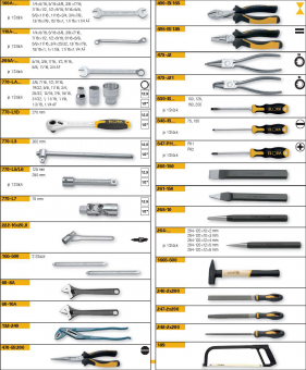 Tool Assortment 79-pcs., ELORA-WS-3A 0000600301000