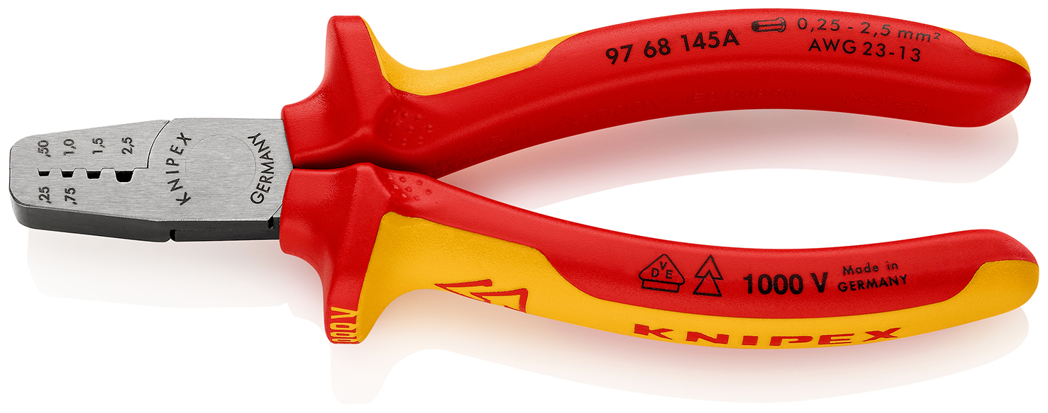 CRIMPADORAS KNIPEX PARA PUNTERAS O TERMINALES ELECTRICOS 